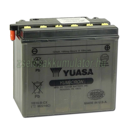 Yuasa YB16B-CX 12V 19Ah Motor akkumulátor