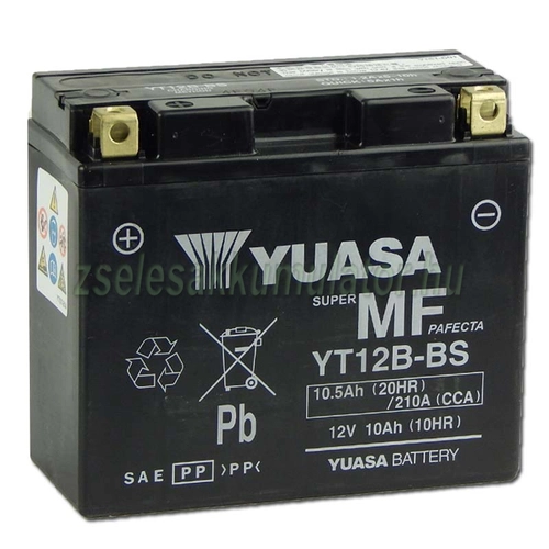  Yuasa YT12B-BS 12V 10Ah gondozásmentes AGM (zselés) motor akkumulátor