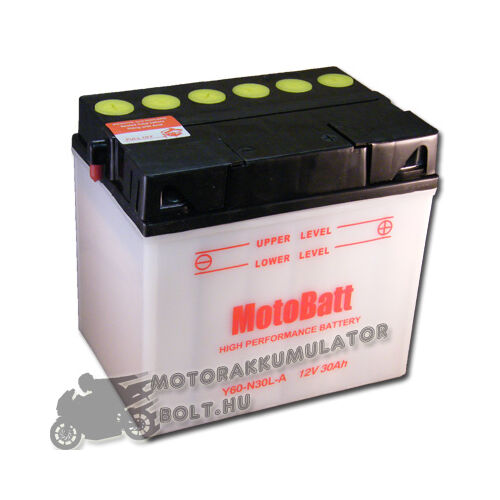 MotoBatt Y60-N30L-A 12V 30Ah Motor akkumulátor sav nélkül