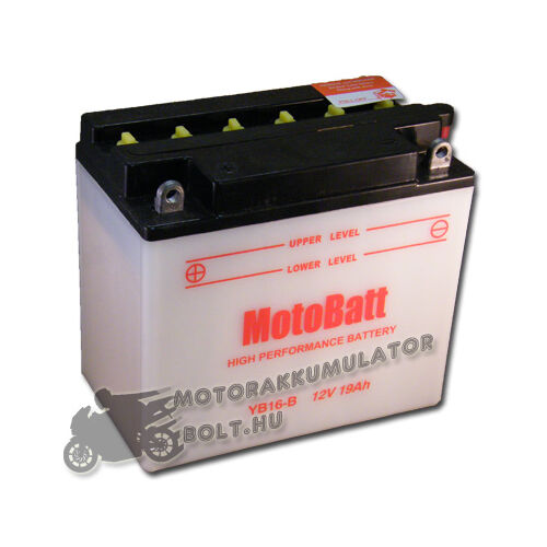MotoBatt YB16-B 12V 19Ah Motor akkumulátor sav nélkül