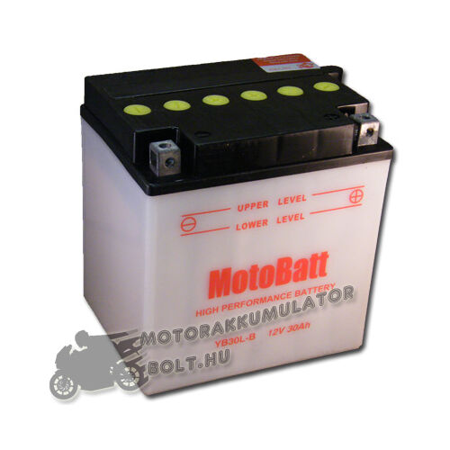 MotoBatt YB30L-B 12V 30Ah Motor akkumulátor sav nélkül