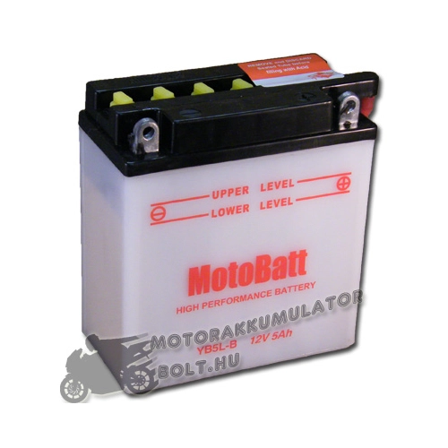 MotoBatt YB5L-B 12V 5Ah Motor akkumulátor sav nélkül