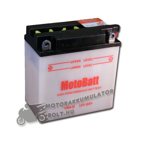 MotoBatt YB9-B 12V 9Ah Motor akkumulátor sav nélkül