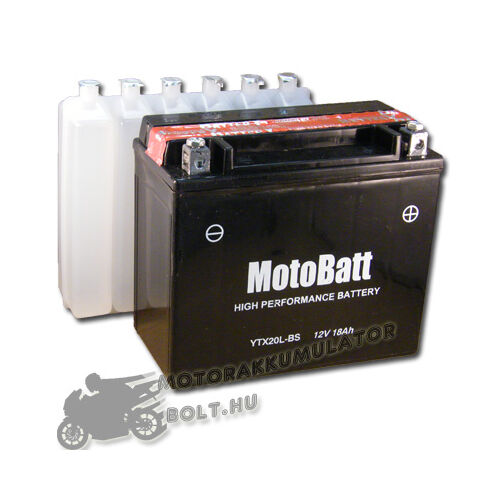 MotoBatt YTX20L-BS 12V 18Ah Motor akkumulátor