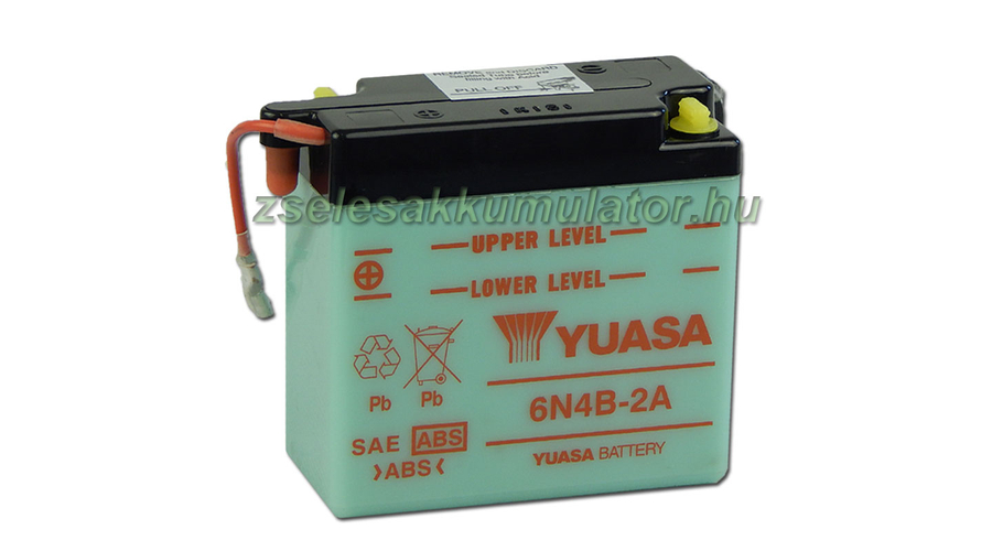 Yuasa 6N4B-2A 6V 4Ah Motor akkumulátor sav nélkül