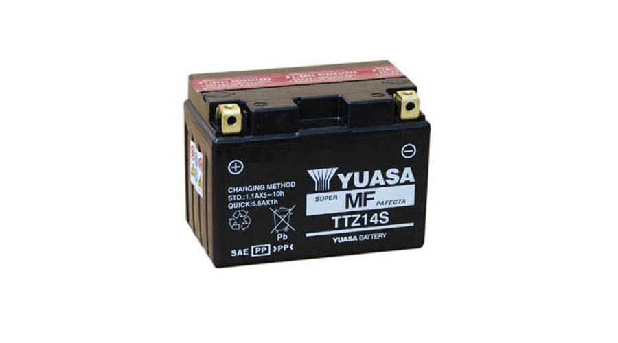 Yuasa TTZ14S-BS 12V 11,2Ah gondozásmentes AGM (zselés) motor akkumulátor