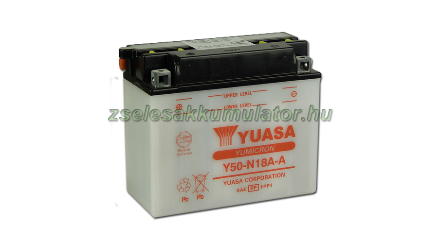 Yuasa Y50-N18A-A 12V 20Ah Motor akkumulátor sav nélkül