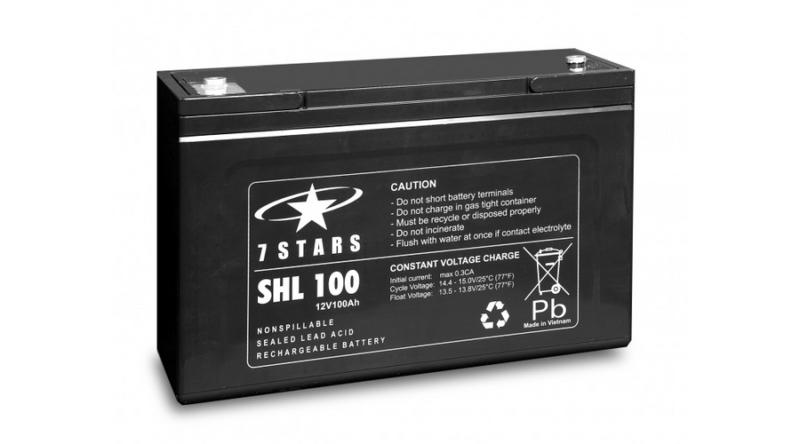 7 Stars SHL100-12 12V 100Ah Zselés akkumulátor