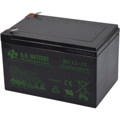 BB Battery 12V 12Ah Zselés akkumulátor BC12-12