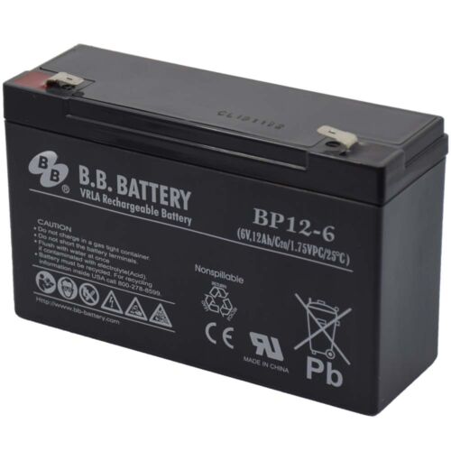 BB Battery 6V 12Ah Zselés akkumulátor