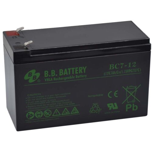 BB Battery 12V 7Ah Zselés akkumulátor T2 BC7-12
