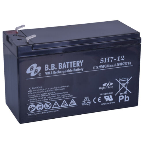BB Battery SH7-12 12V 7Ah Zselés akkumulátor T2
