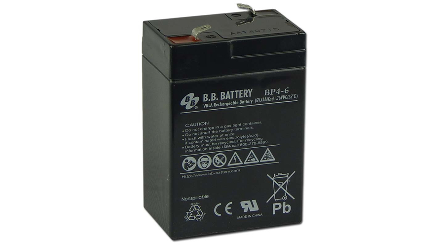 BB Battery 6V 4Ah Zselés akkumulátor