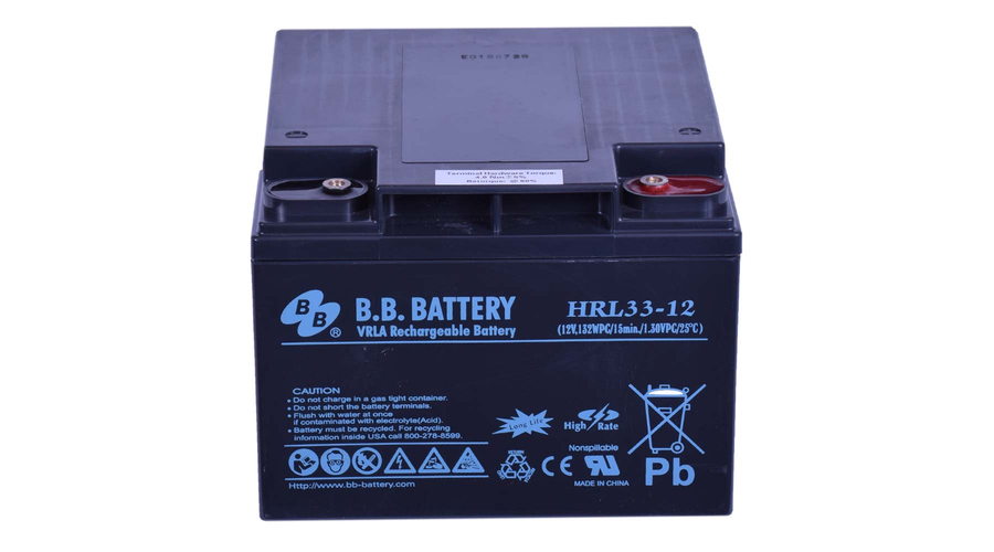 BB Battery 12V 33Ah  Longlife Zselés akkumulátor HRL33-12