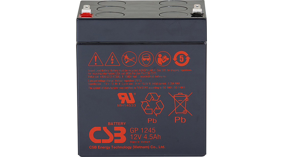 CSB 12V 4,5Ah Zselés Akkumulátor GP 1245