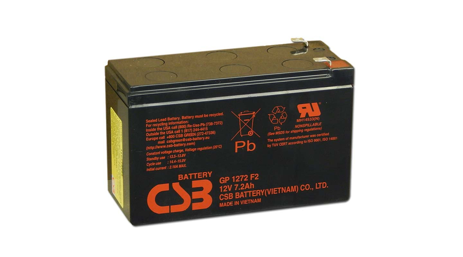 CSB 12V 7,2Ah Zselés Akkumulátor GP 1272 F2 (35W)
