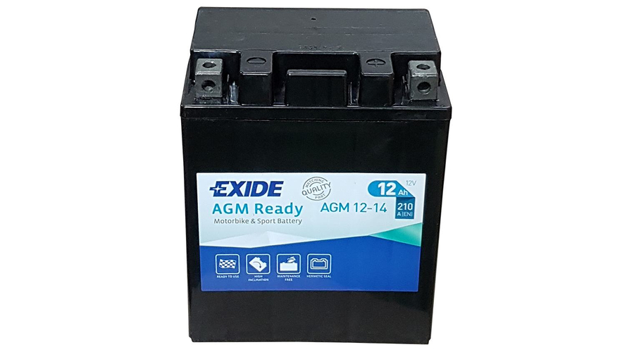 Exide AGM 12-14 (YTX14L-BS) 12V 12Ah gondozásmentes AGM (zselés) motor akkumulátor