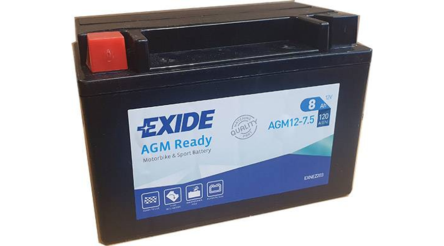 Exide Agm 12-7,5 (YTX9-BS) 12V 7Ah gondozásmentes AGM (zselés) motor akkumulátor