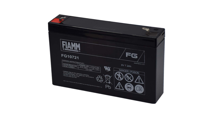 FIAMM 6V 7,2Ah Zselés akkumulátor FG10721