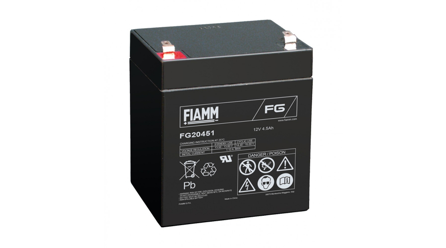 FIAMM 12V 4,5Ah Zselés akkumulátor FG20451