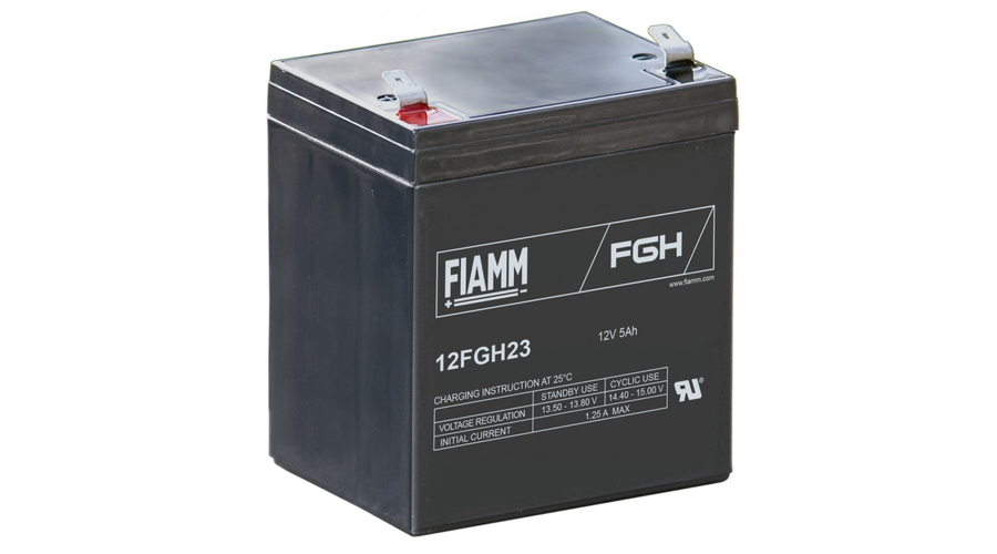 FIAMM 12V 5Ah Zselés akkumulátor 12FGH23