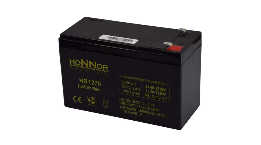 Honnor Security 12V 7Ah Zselés akkumulátor HS1270