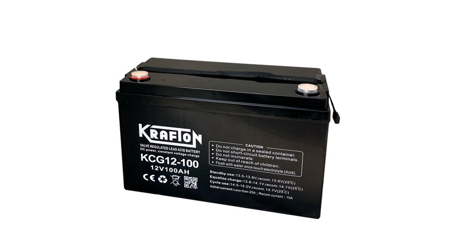 Krafton 12V 100Ah GÉL töltésű Ciklkus Zselés Akkumulátor KCG12-100