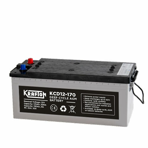 Krafton KCD12-170 12V 170Ah Ciklikus Zselés akkumulátor