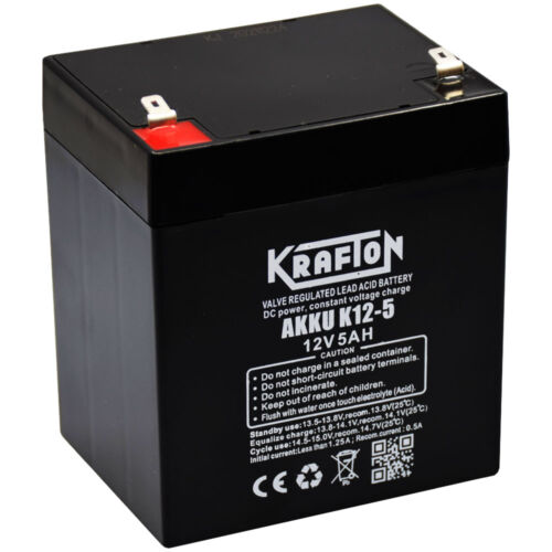 Krafton K12-5  12V 5Ah Zselés akkumulátor