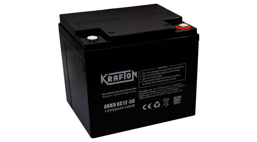 Krafton KC12-50 12V 50Ah Ciklikus Zselés akkumulátor