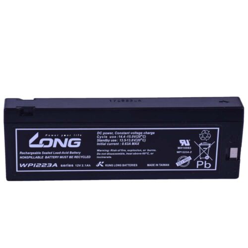 Long 12V 2,1 Ah Zselés akkumulátor WP1223A