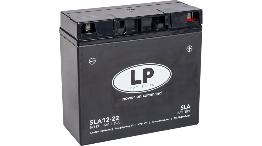 Landport SLA12-22 12V 22Ah gondozásmentes AGM (zselés) motor akkumulátor 