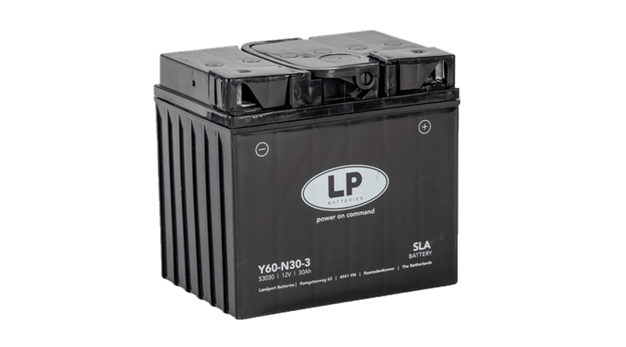 Landport Y60-N30-3 (Y60-N30L-A) Y6012V 30Ah gondozásmentes AGM (zselés) motor akkumulátor