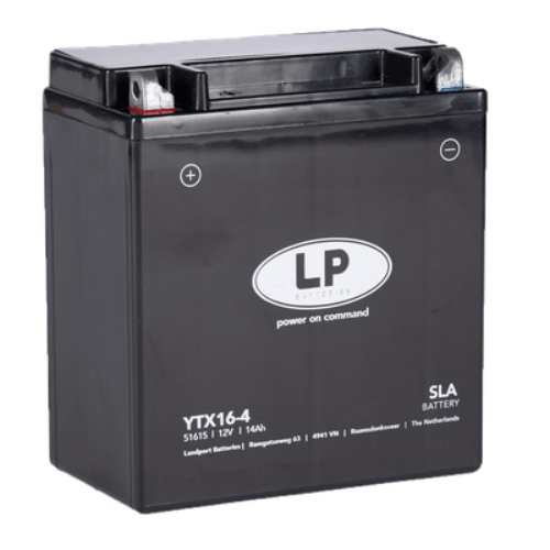 Landport YTX16-4 (YB16-B) 12V 14Ah gondozásmentes AGM (zselés) motor akkumulátor