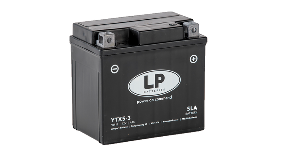 Landport YTX5-3 (YTX5L-BS) 12V 4Ah gondozásmentes AGM (zselés) motor akkumulátor