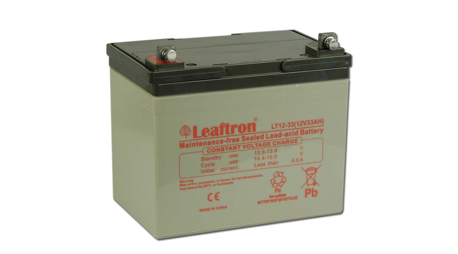 Leaftron 12V 33Ah  Zselés akkumulátor LT12-33