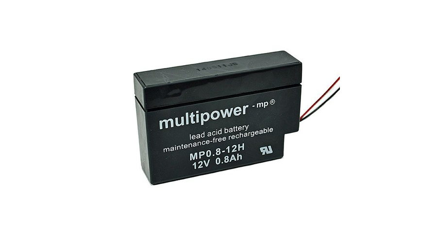 Multipower 12V 0,8Ah Zselés akkumulátor MP0-8-12