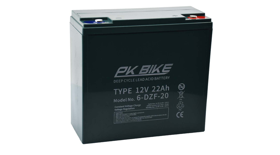 PK BIKE12V 22Ah Ciklikus zselés akkumulátor elektromos kerékpárba