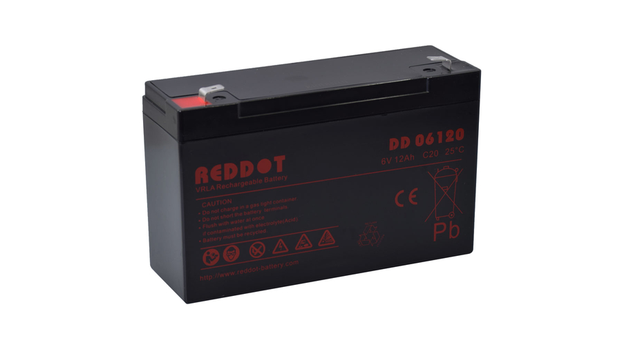 Reddot 6V 12Ah Zselés akkumulátor DD06120
