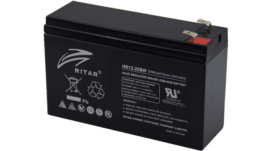 Ritar 12V 5Ah Zselés akkumulátor HR12-20BW