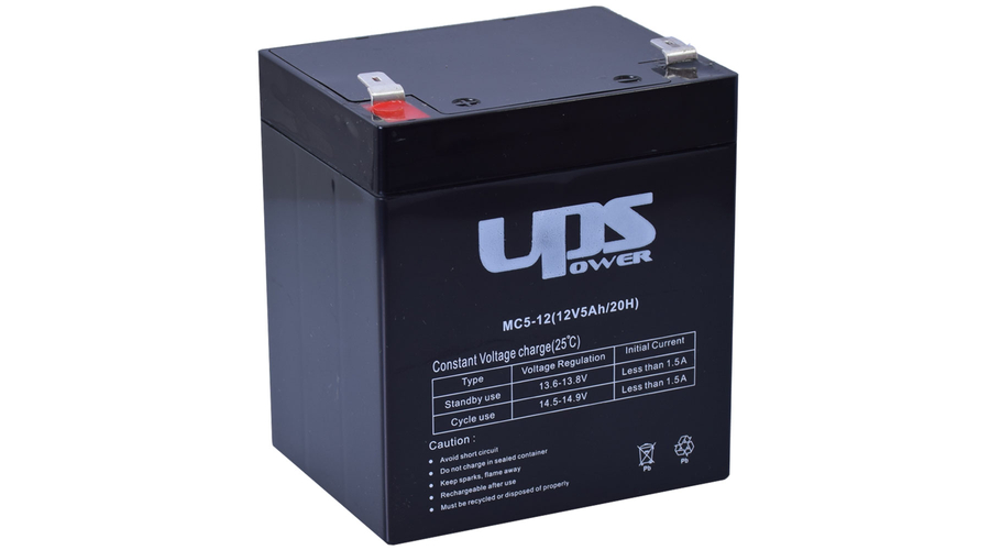UPS Power MC5-12 12V 5Ah Zselés akkumulátor 