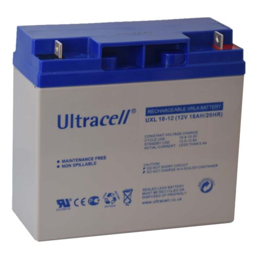 Ultracell 12V 18Ah Zselés akkumulátor