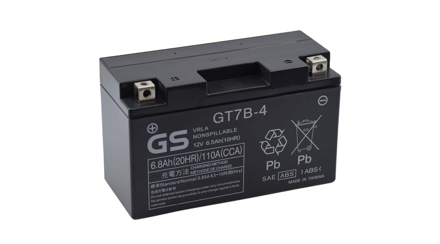 Yuasa GS YT7B-4 (GT7B-4) 12V 6,8Ah gondozásmentes AGM (zselés) motor akkumulátor