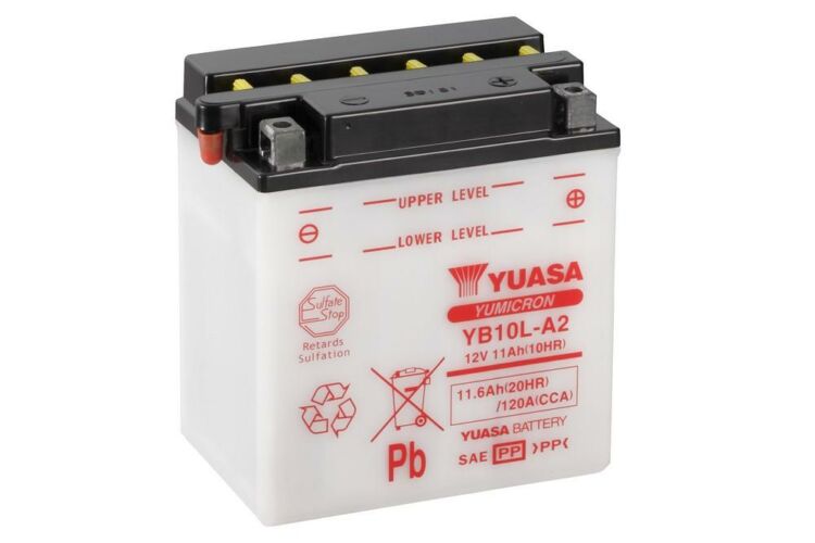 Yuasa YB10L-A2 12V 11Ah Motor akkumulátor sav nélkül