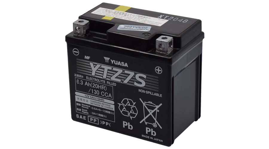 Yuasa YTZ7S 12V 6,3Ah gondozásmentes AGM (zselés) motor akkumulátor
