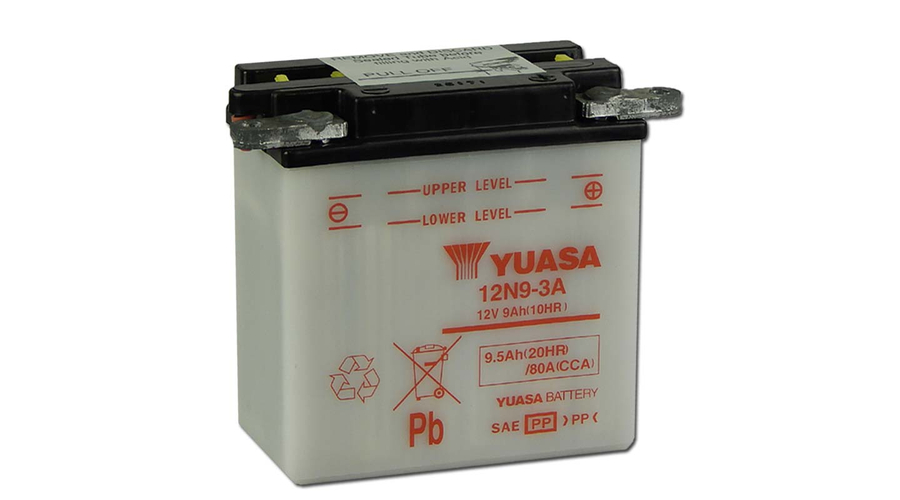 Yuasa 12N9-3A 12V 9Ah Motor akkumulátor sav nélkül