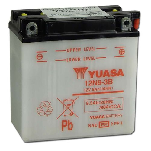 Yuasa 12N9-3B 12V 9Ah Motor akkumulátor sav nélkül