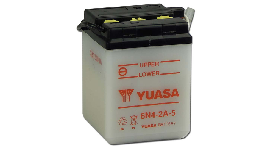 Yuasa 6N4-2A-5 6V 4Ah Motor akkumulátor sav nélkül