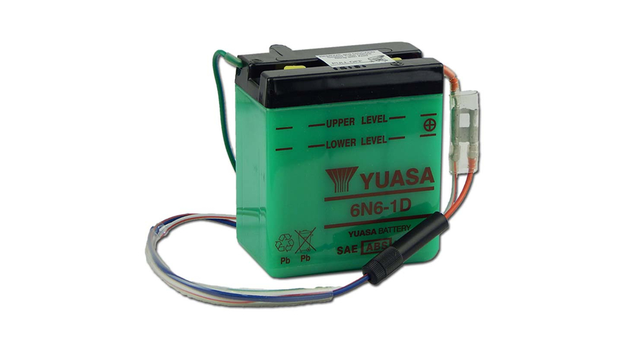 Yuasa 6N6-1D 6V 6Ah Motor akkumulátor sav nélkül