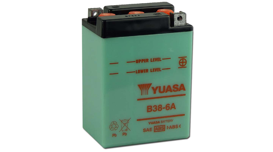 Yuasa B38-6A 6V 13Ah Motor akkumulátor sav nélkül